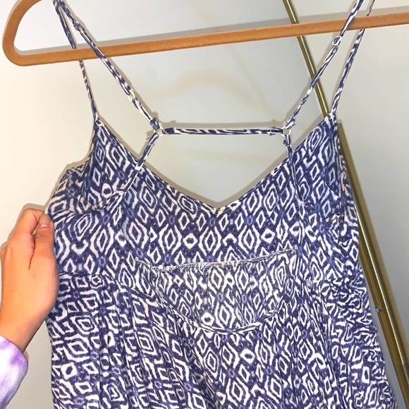 LF Strappy Blue Print Flowy Tank Top S - Picture 3 of 3